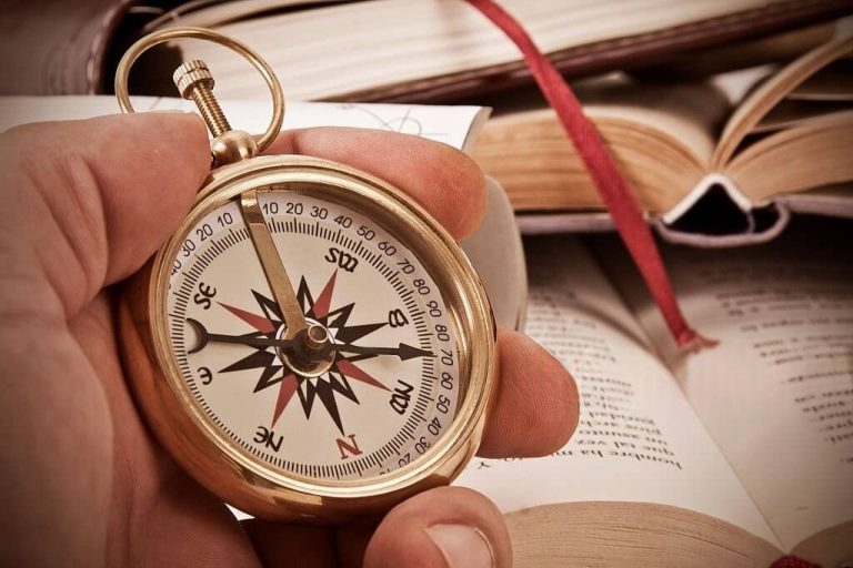10 Bible Verses of the Day to Transform Your Life A single compass pointing north