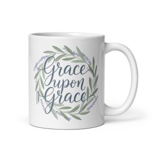 White Glossy Mug Bv Grace Upon Grace