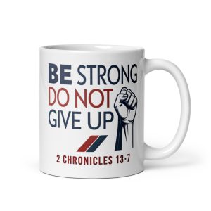 White Glossy Mug Bv Series Be Strong